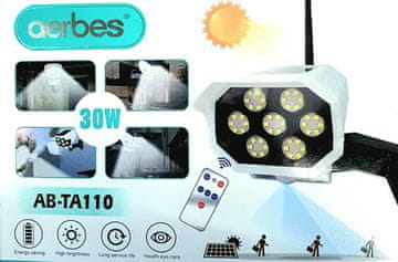 Aerbes 2V1 LED SOLARNA SENZORSKA SVETILKA - IMITACIJA KAMERE 30W LED Z DALJINCEM