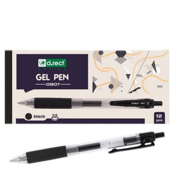 shumee D.rect GEL pisalo 0907 črno 12 kosov