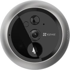 EZVIZ pametni vratni telefon DP2C/ Wi-Fi/ kamera 1080p/ H.265/ kukalo/ zvonec/ IR do 5 m/ PIR/ LCD 4,3"/ srebrna