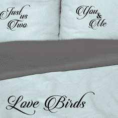 Svilanit posteljnina Love Birds,140x200/50x70