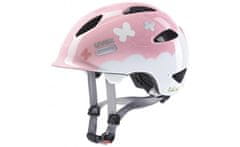 Uvex Style otroška kolesarska čelada, 50-54 cm, Butterfly Pink - odprta embalaža