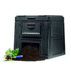 KETER Kompostnik E-Composter W s podstavkom 470l, črn
