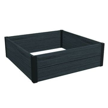 KETER Dvignjena greda Maple pravokotna, siva