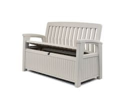 KETER Vrtna klop Patio bench 227l, bela