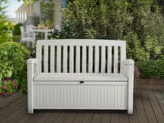 KETER Vrtna klop Patio bench 227l, bela, ZADNJI KOSI