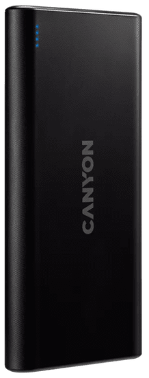 Canyon PB-106 micro USB/USB-C powerbank, 10000 mAh, črn (CNE-CPB1006B)