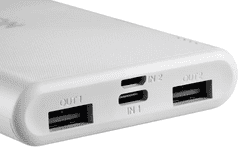 Canyon PB-106 micro USB/USB-C powerbank, 10000 mAh, bel (CNE-CPB1006W) - rabljeno