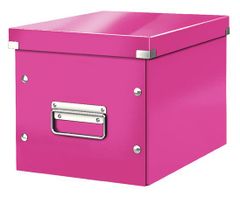 Leitz Click&Store kvadratna škatla, velikost M (A5), roza