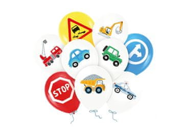 Aga4Kids Lateksni baloni Avto 30 cm 9 kosov