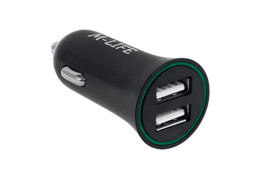 M-Life Polnilec avto , 2xUSB 2100mA