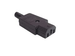 Cabletech Vtikač za na kabel 3 PIN 250V/10A IEC320-C13 ženski