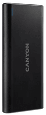 Canyon PB-108 prenosna baterija, 10000 mAh, črna (CNE-CPB1008B)