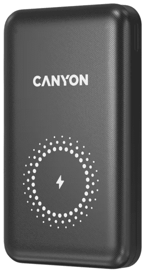 Canyon PB-1001 prenosna baterija, 10000 mAh, PD 18W, QC 3.0, črna (CNS-CPB1001B)