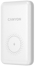 Canyon PB-1001 prenosna baterija, 10000 mAh, PD 18W, QC 3.0, bela (CNS-CPB1001W)