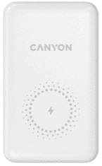 Canyon PB-1001 prenosna baterija, 10000 mAh, PD 18W, QC 3.0, bela (CNS-CPB1001W)