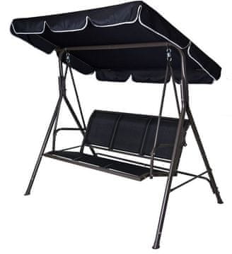 Rojaplast vrtna gugalnica Comfort, črna