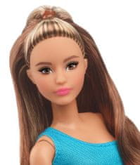 Mattel Barbie Looks Brunetka s čopom HJW82