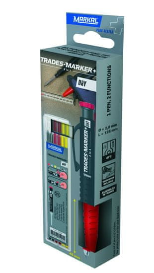 Markal Trades Marker+Dry 2in1-Set gradbenik