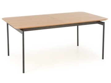 Halmar Zložljiva jedilna miza Smart - hrast naravni / črna