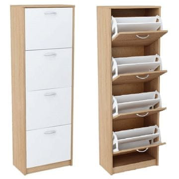 KONDELA Vivat Nova vrsta 3 škatla za čevlje (omara za čevlje)