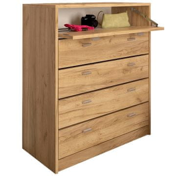 KONDELA Vivat Nova vrsta 4 škatla za čevlje (omara za čevlje)