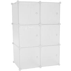 KONDELA Modularna omara Zerus - bela / vzorec