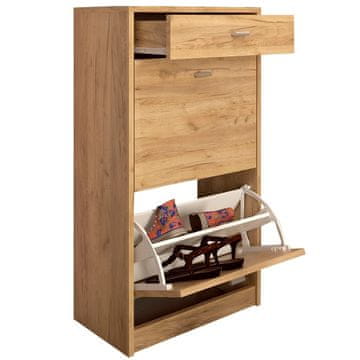 KONDELA Vivat Nova vrsta 1 omarica za čevlje (omara za čevlje) s predalom