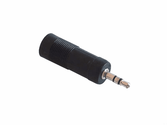 Cabletech Adapter banana 6.3mm-3.5mm stereo