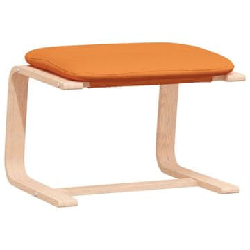 Vidaxl Stolček za noge temno rumeno 51x41x40 cm blago