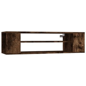 Vidaxl Viseča TV omarica dimljeni hrast 100x30x26,5 cm inženirski les