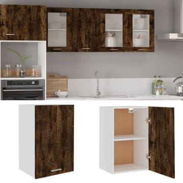 Vidaxl vidaXL Stenska omarica dimljen hrast 39,5x31x60 cm