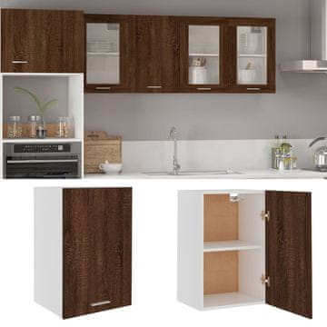 Vidaxl vidaXL Stenska omarica rjav hrast 39,5x31x60 cm