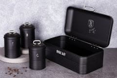 Berlingerhaus Škatla za kruh in hrano komplet 4 kosov Matte Black Collection BH-6754