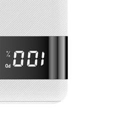 DUDAO Powerbank 20000 mAh 2x USB-C micro USB 2A z LED zaslonom bela