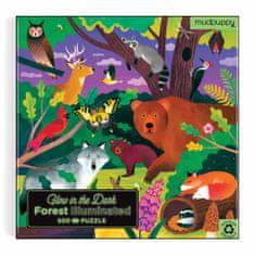 Mudpuppy Puzzle Gozdne živali - svetijo v temi 500 kosov