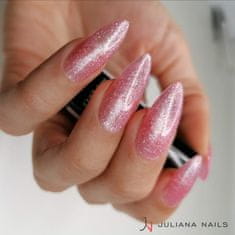 Juliana Nails Gel Lak Glowy Princess roza bleščeča No.564 6ml