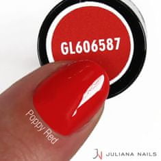 Juliana Nails Gel Lak Poppy Red rdeča No.587 6ml