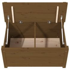 Vidaxl Klop medeno rjava 80x41x77 cm trdna borovina