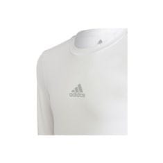 Adidas Majice obutev za trening bela S JR Techfit Compression