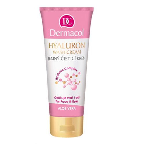 Dermacol Nežna čistilna krema 3D Hyalluron Therapy (umivalna krema za obraz in oči) 100 ml