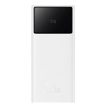BASEUS powerbank star-lord 20000mah, 2xusb, usb-c, 22,5W (bela)