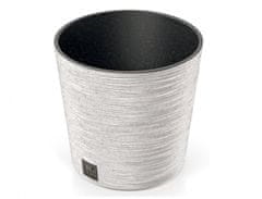 Prosperplast Prevleka za cvetlični lonec FURU ROUND ECO WOOD 2v1 plastika d30x30cm