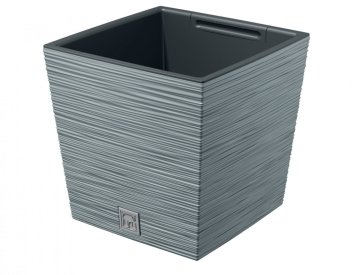 Prosperplast Prevleka za cvetlični lonec FURU SQUARE LOW 2v1 plastika 30x30x29cm