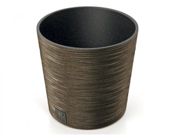 Prosperplast Prevleka za cvetlični lonec FURU ROUND ECO WOOD 2v1 plastika d30x30cm