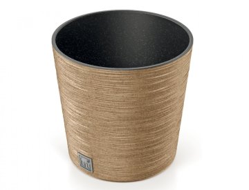 Prosperplast Prevleka za cvetlični lonec FURU ROUND ECO WOOD 2v1 plastika d30x30cm