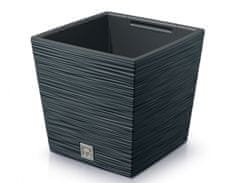 Prosperplast Prevleka za cvetlični lonec FURU SQUARE LOW 2v1 plastika 30x30x29cm