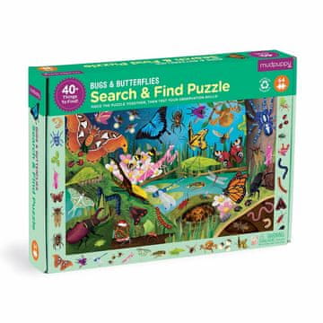 Mudpuppy Puzzle Hrošči in metulji 64 kosov