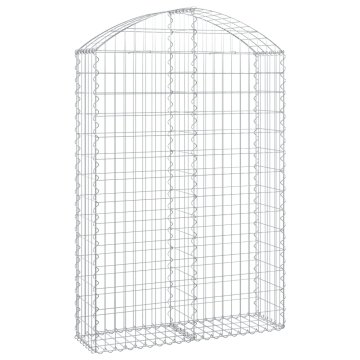 Vidaxl Obokana gabonska košara 100x30x140/160 cm pocinkano železo