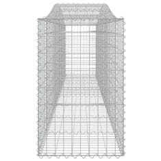 Vidaxl Obokane gabion košare 7 kosov 400x50x80/100 cm cinkano železo