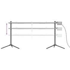 NicePrice  Avtomatski raženj z motorjem nerjaveče jeklo 150x46,5x82,5 cm
